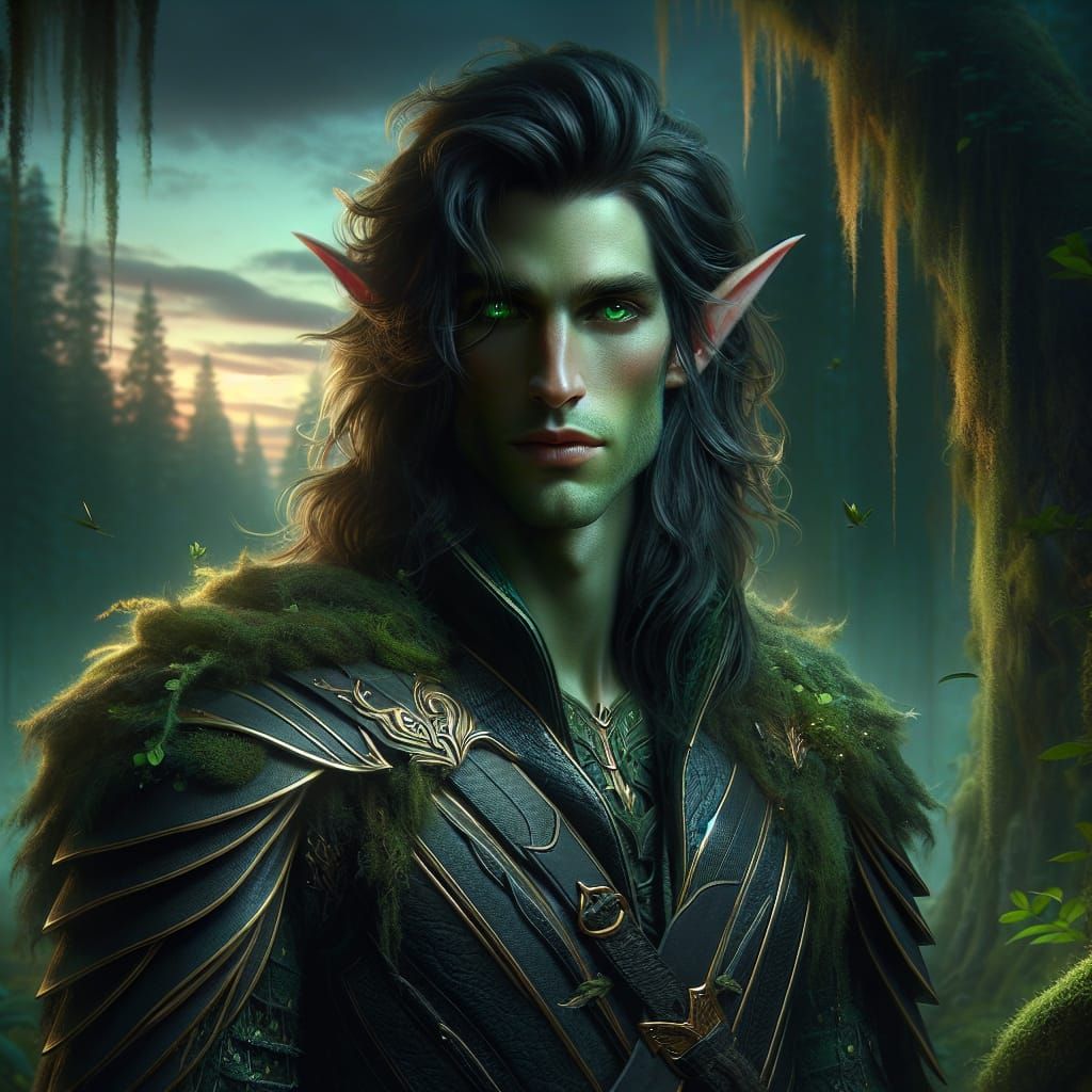 Enchanting Forest Elf Concept Art in 8K