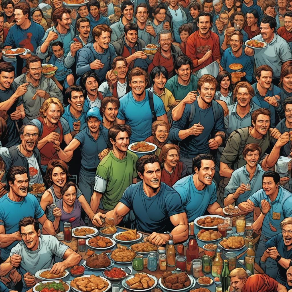 Teachers' Celebration in Comic Book Style