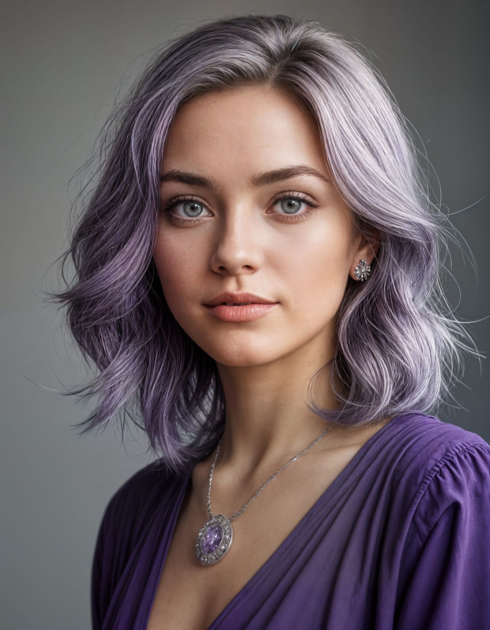 Elegant Portrait in Regal Hues