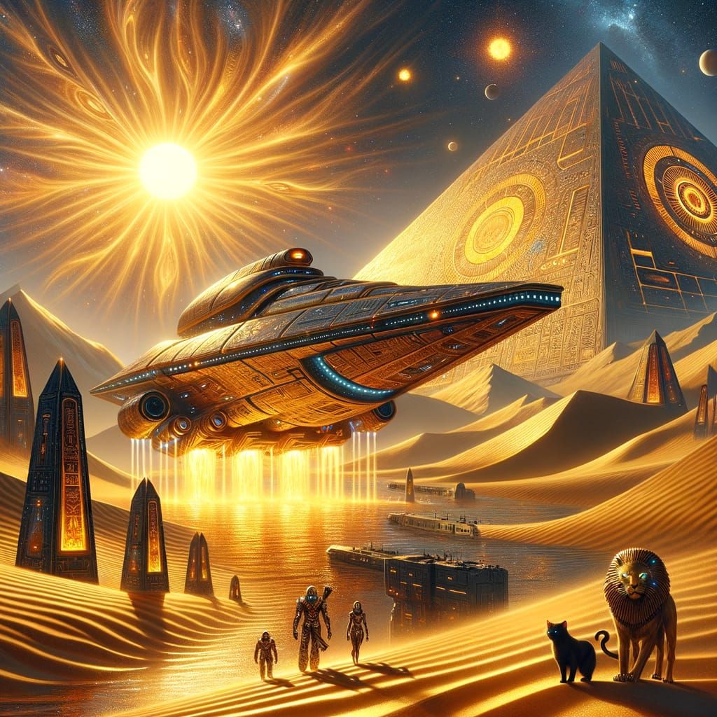 "Starship Bastara: Landing at the Pyramids of Will"