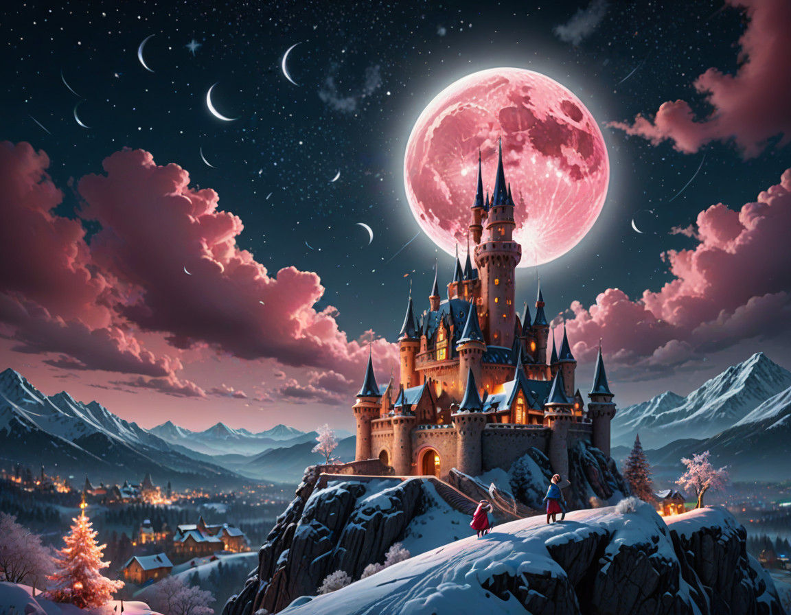 Whimsical Christmas Fantasy in Hyper-Realistic Digital Art