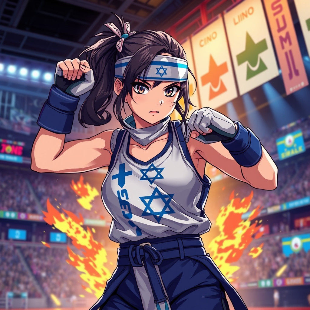 Israeli Girl Warrior in Manga-Style Fighting Tournament
