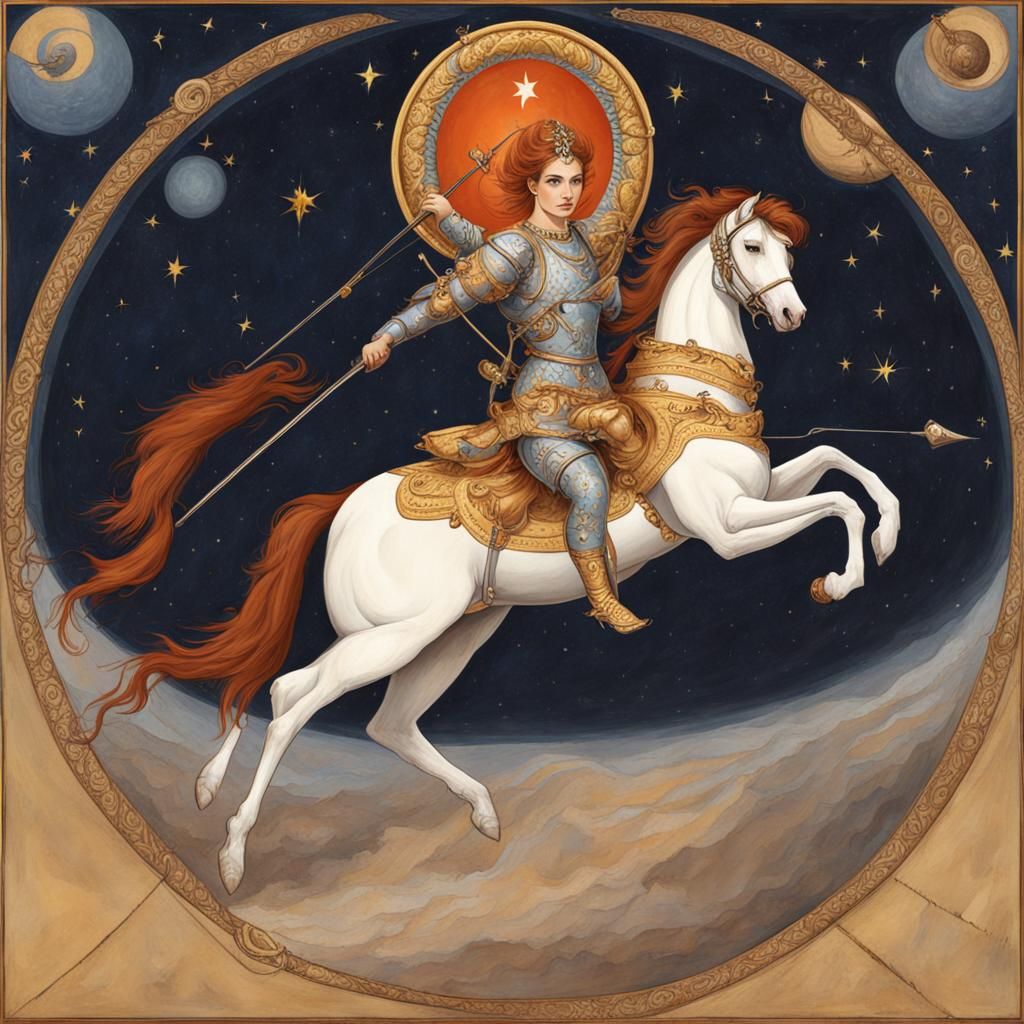 Sagittarius in Mir Iskusstva Style
