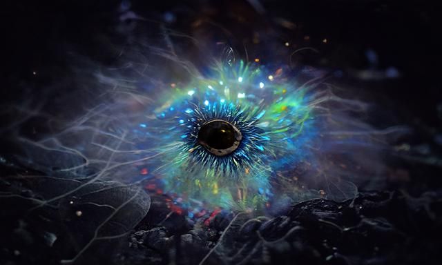 Stardust Eye: Cosmic Celestial Illustration