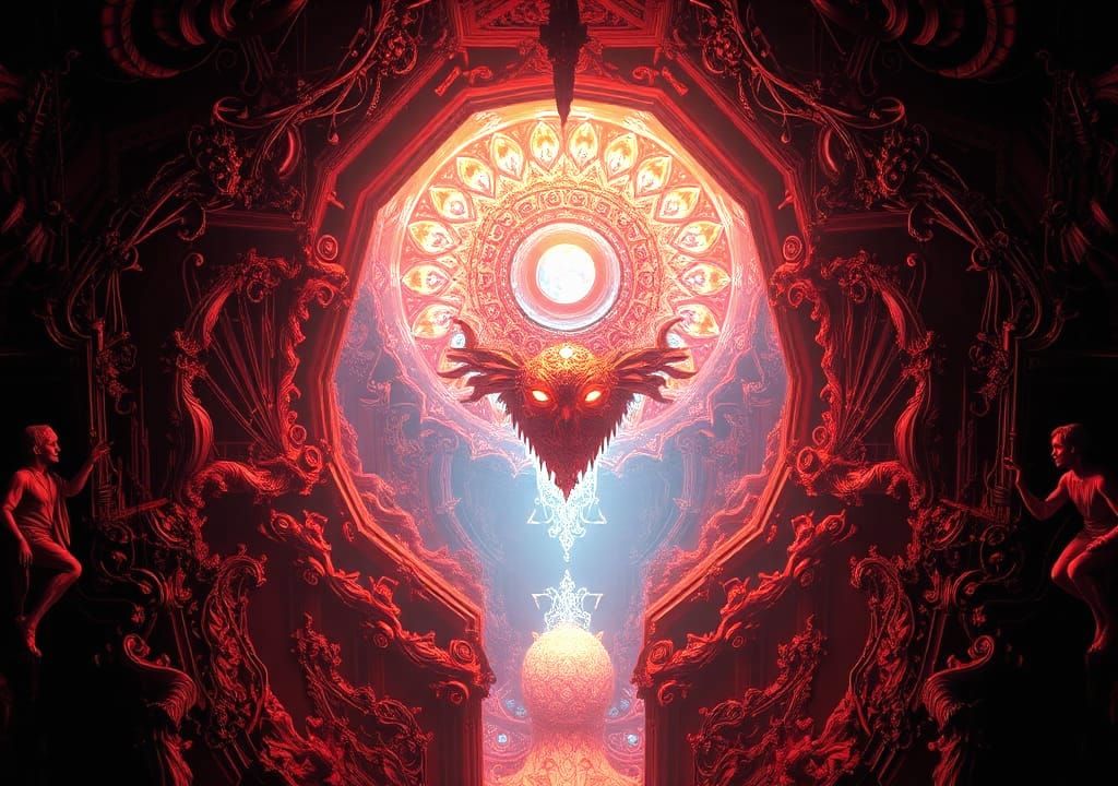 Stromfargian Masterpiece Over Claustrophobic Landscape