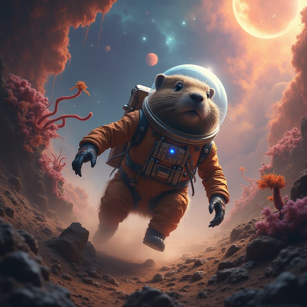 Steampunk Groundhog Explorer Crashes on Alien Planet