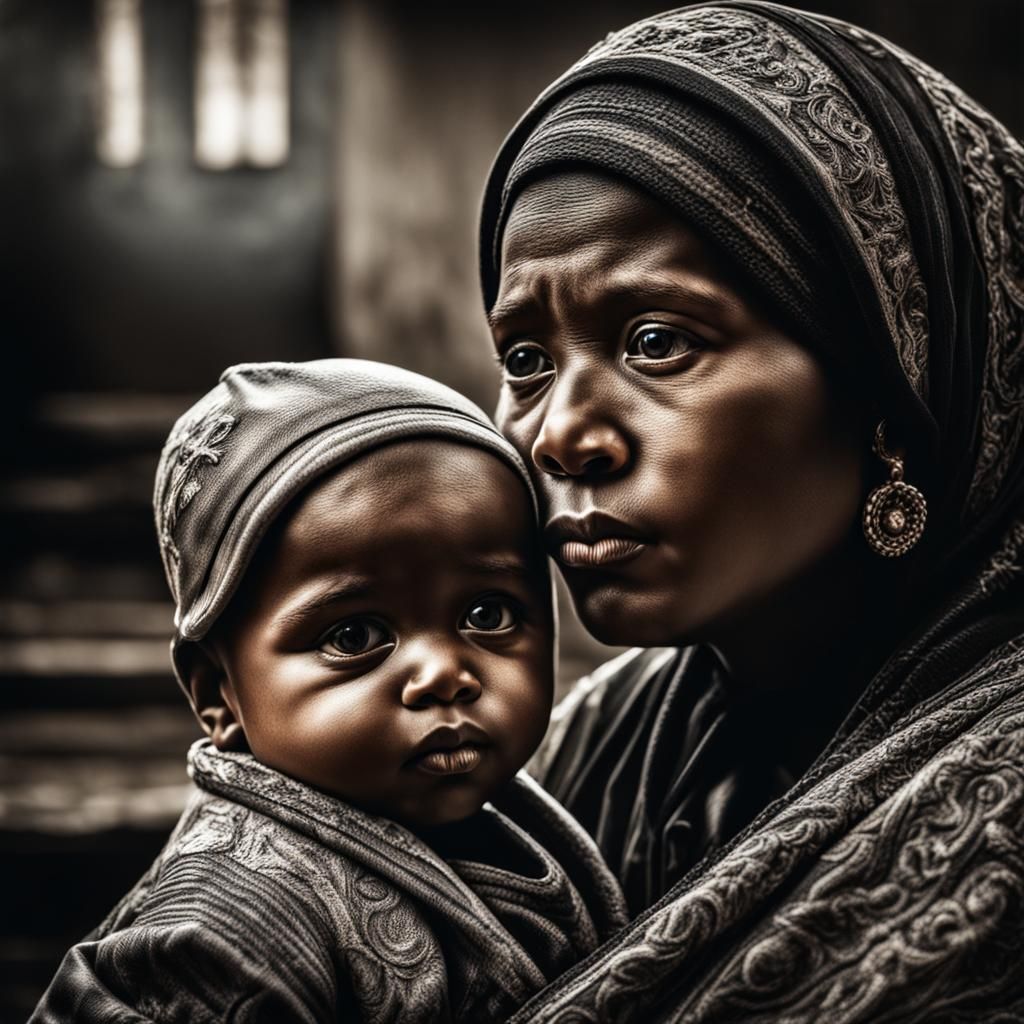 Hyperrealistic Motherhood Image in High Definition