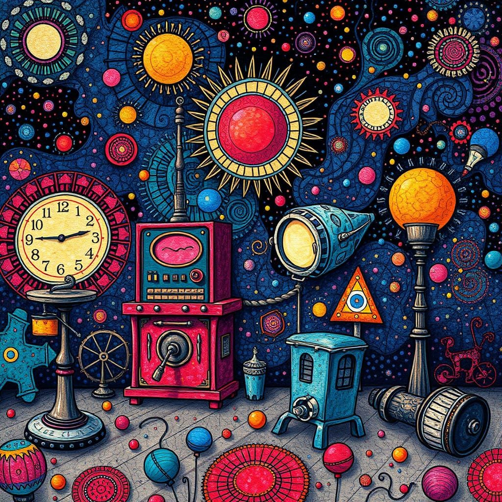 Surreal Screen Print Art Depicts Sam the Mechanic in Whimsic...