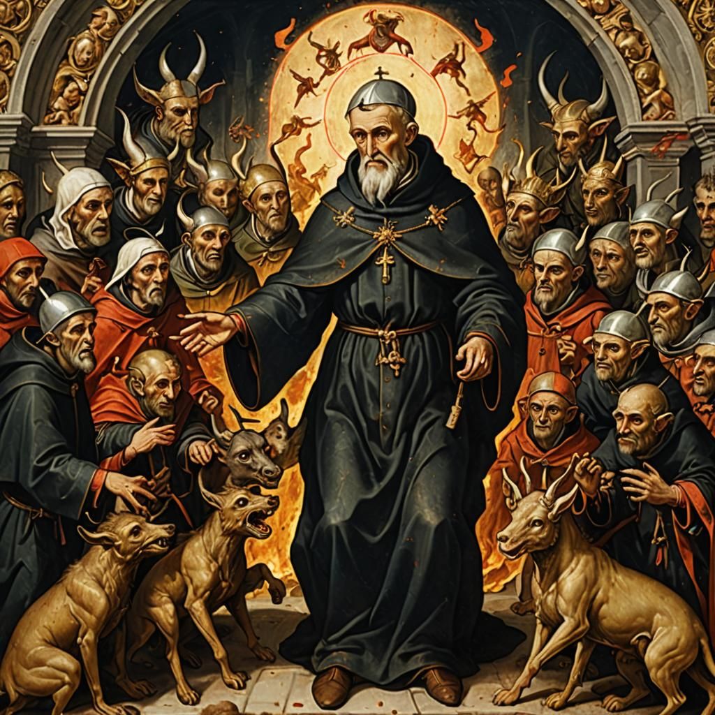 Saint Anthony Tormented by Demons: Splash Art