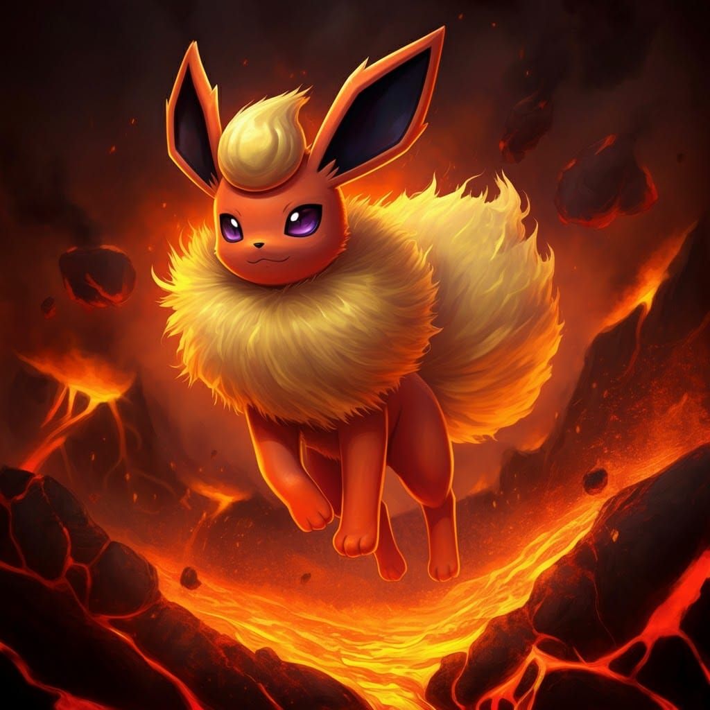 The pokemon flareon