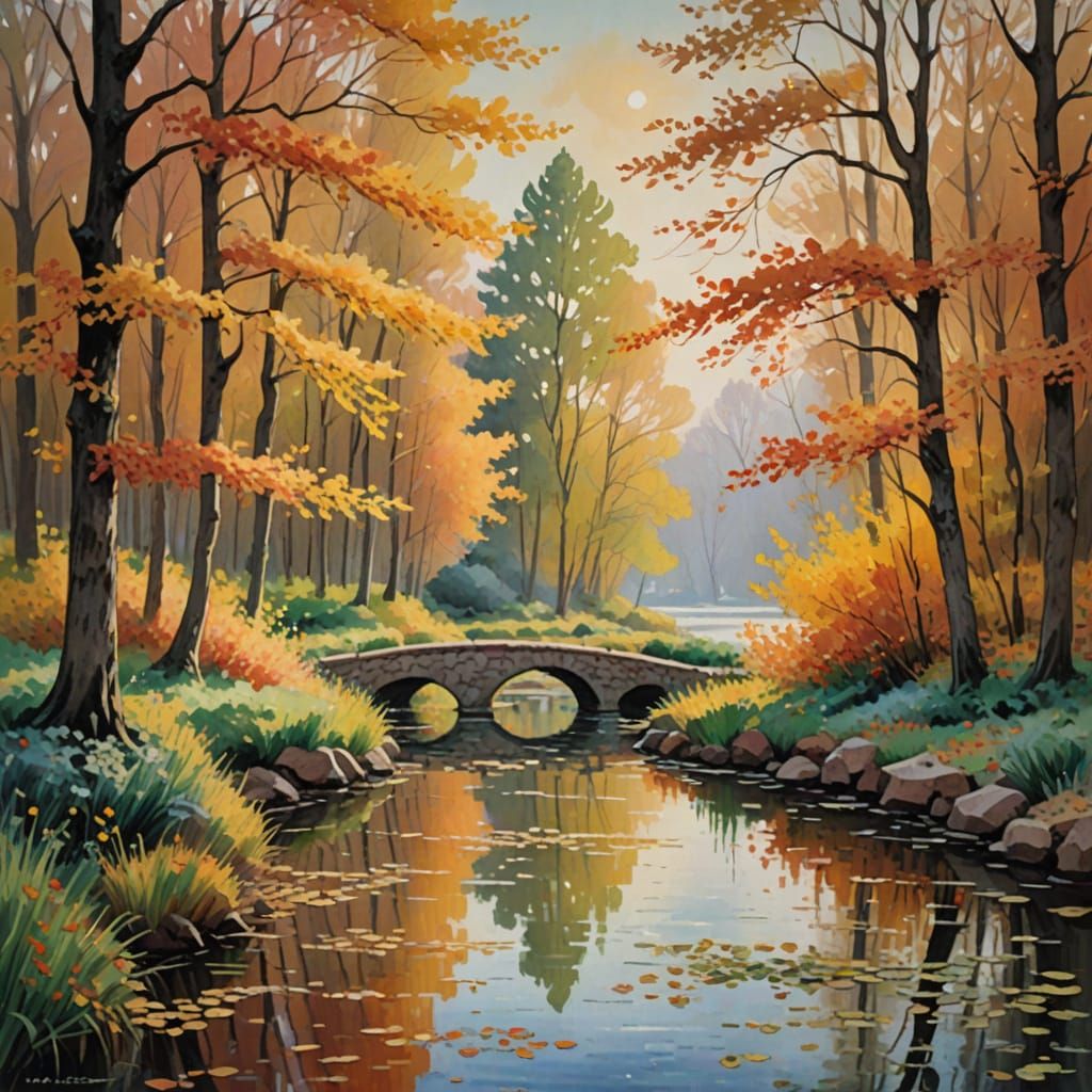 Impressionist Masterpiece of Four Seasons