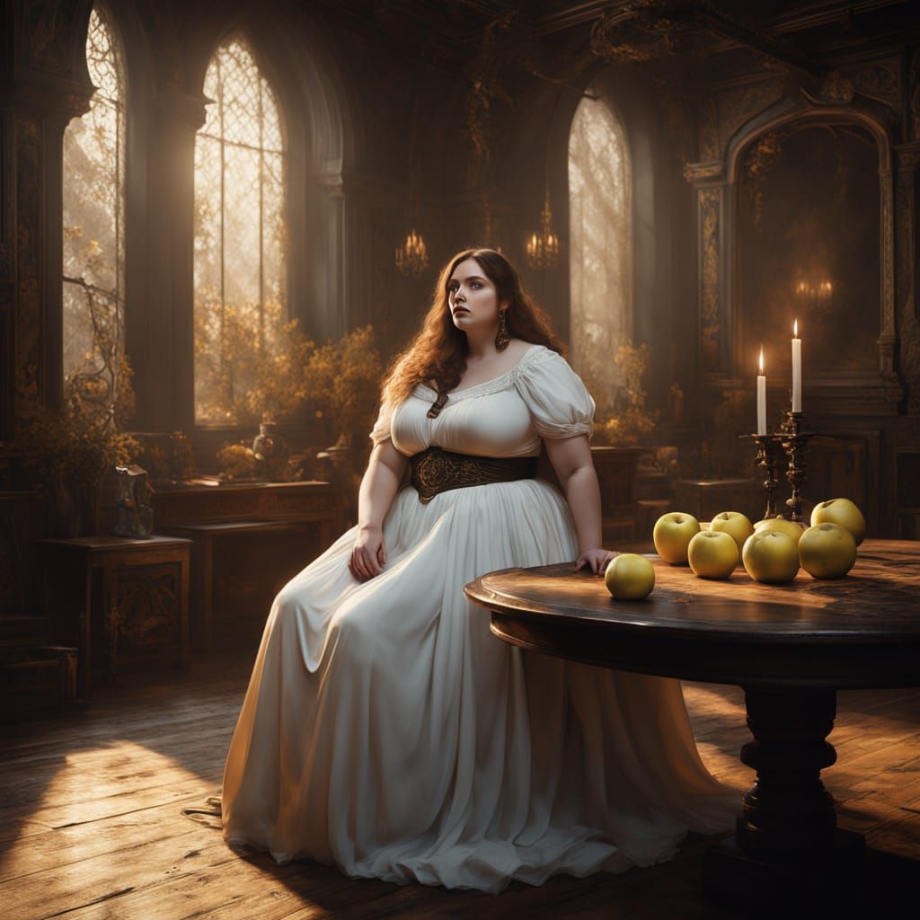 Enchanting Gothic Goddess in Mystical Dreamworld