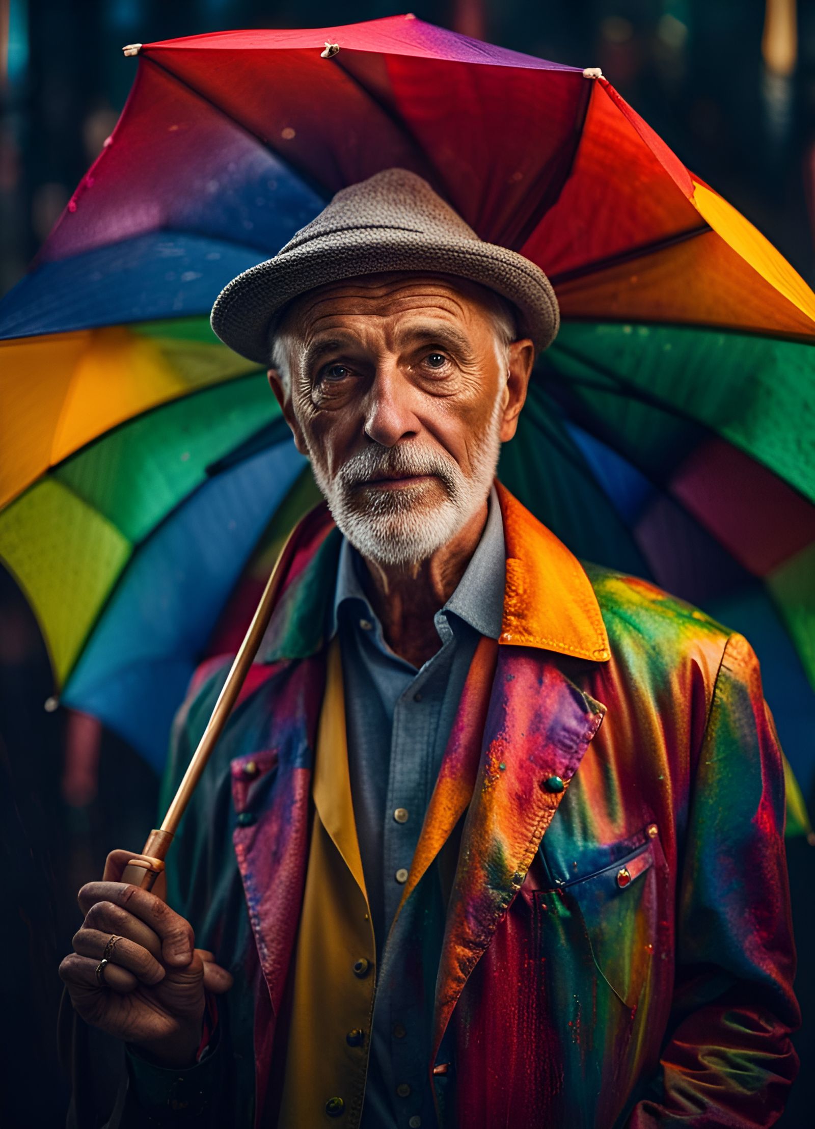 The colourful old man