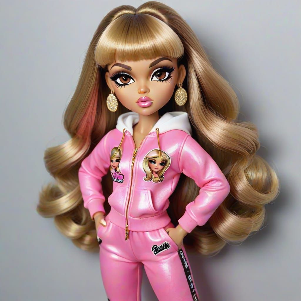 Glamorous Bratz Doll in Juicy Tracksuit, Pierced and Glammed...