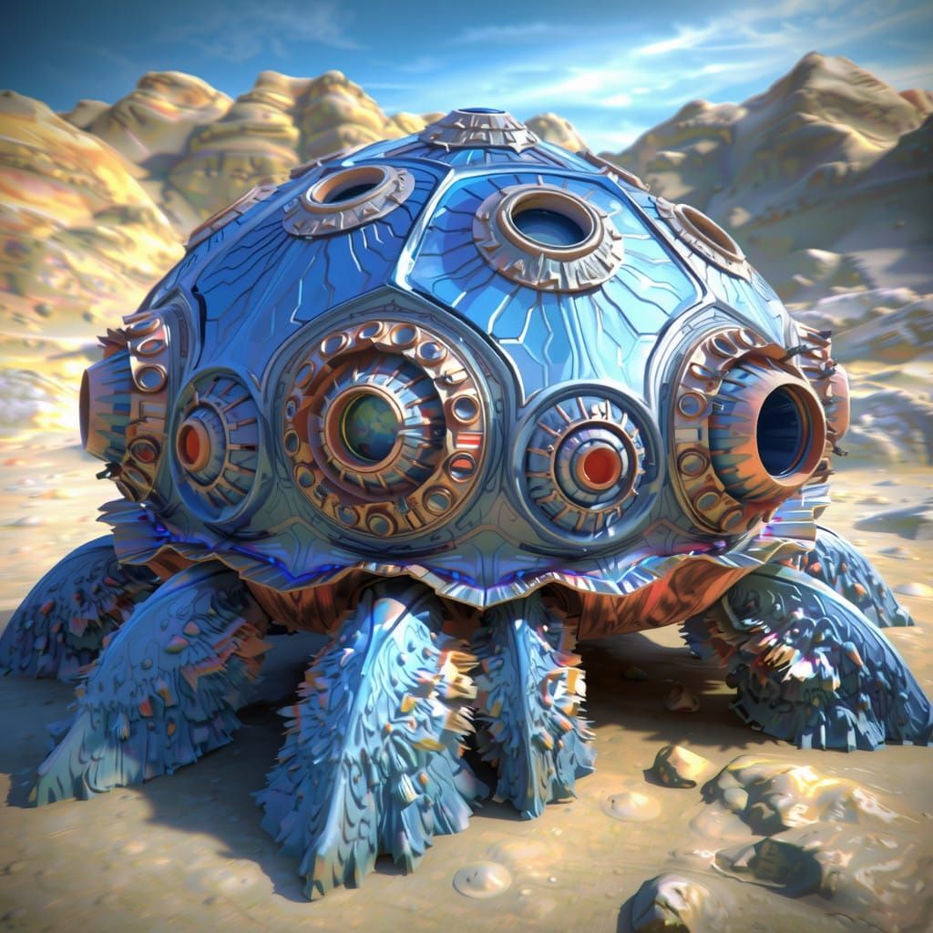 Cyberpunk Escape Pod in Dark Fantasy Style