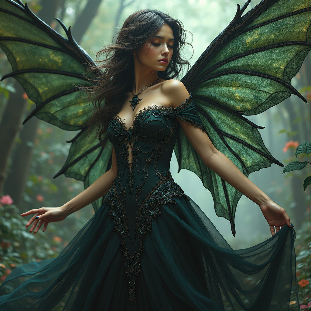 Gothic Fantasy: Hybrid Woman in Hyperrealism