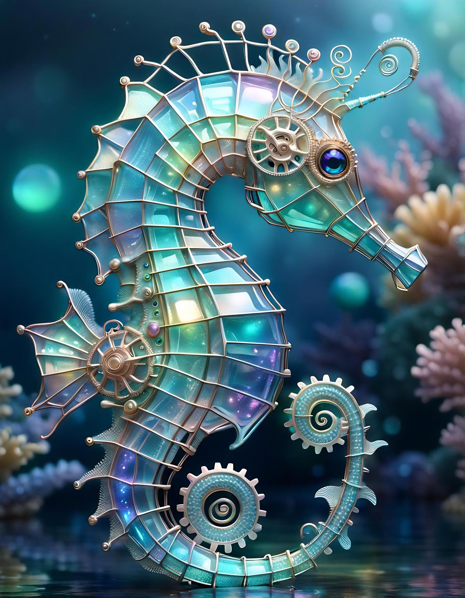 Shimmering Seahorse