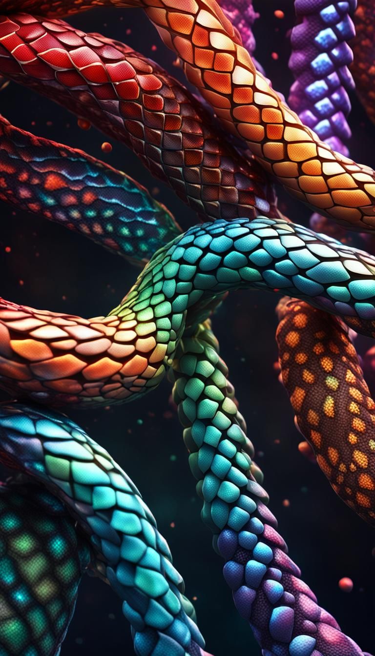 Hyper-Realistic Luminescent Helix Strand in Digital Art