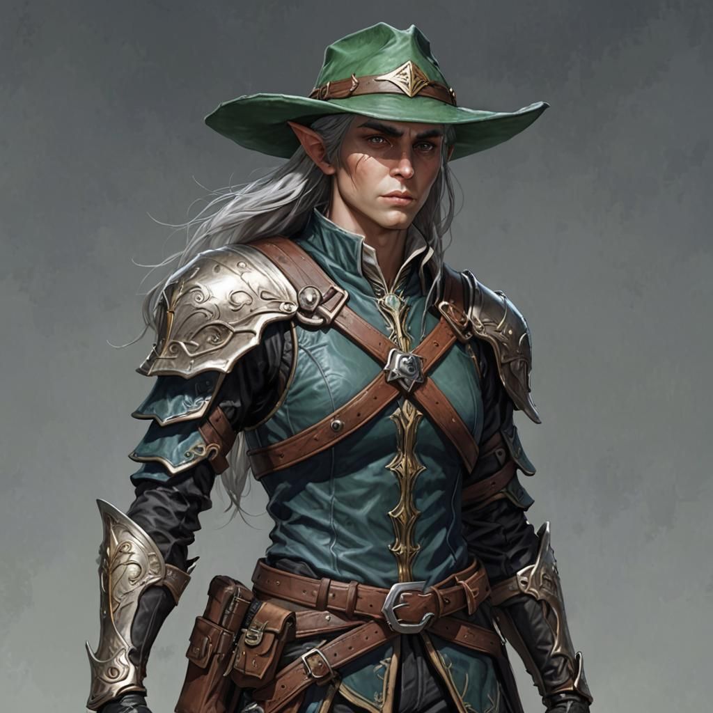 Elf Human Hybrid Gunslinger Character
