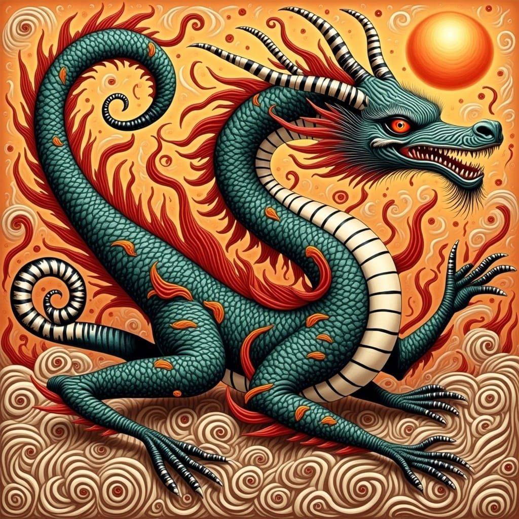 Zebra Punk Chinese Dragon LORA