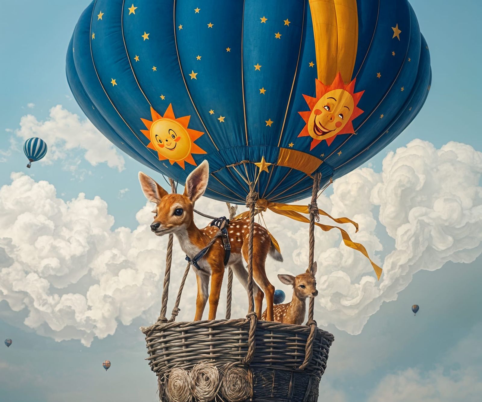 Fawn's Royal Blue Hot Air Balloon Ride