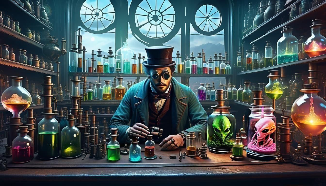 Mad Scientist Doing Experiments "Off The Books"