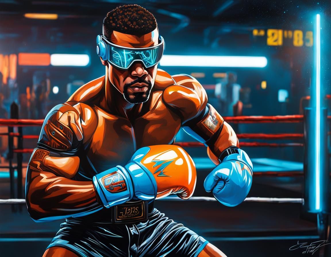 a boxer from the year 2035