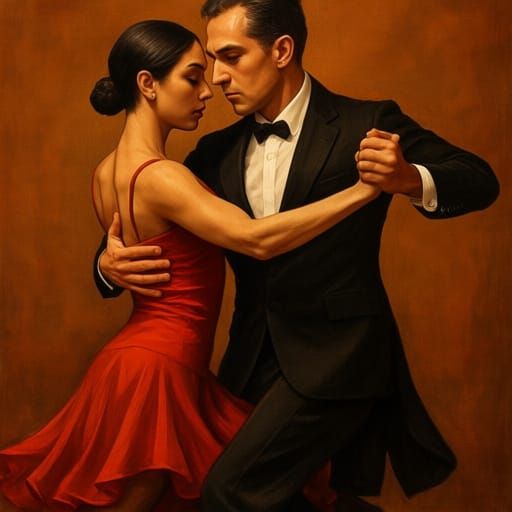 Passionate Tango Dancers