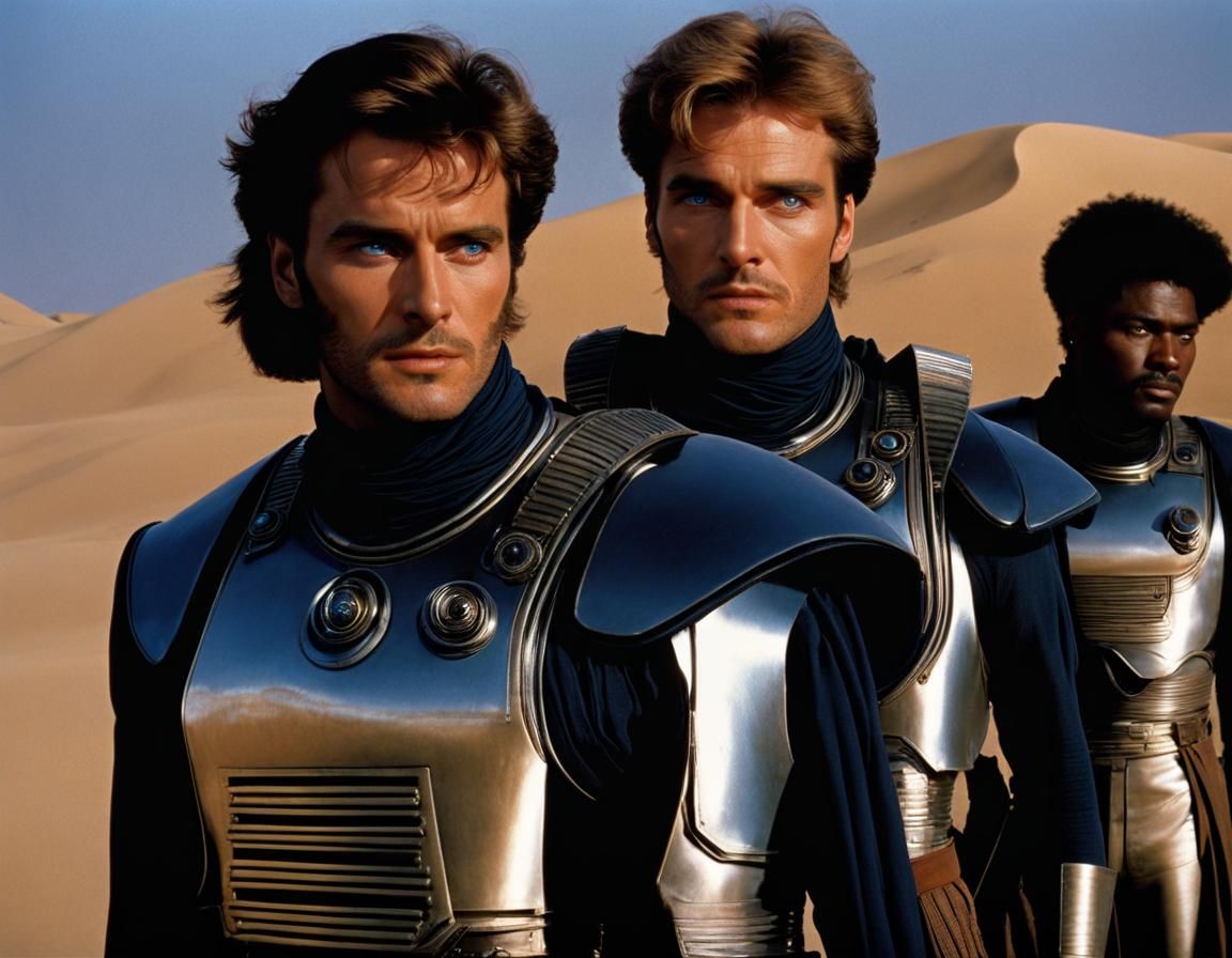 Three man on a desert planet