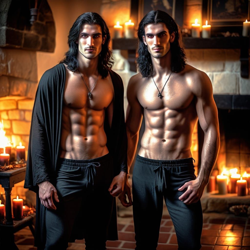 Tall, Handsome Witches in a Medieval Setting