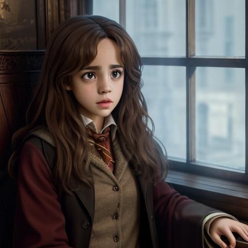 Hermione Granger Digital Art Portrait