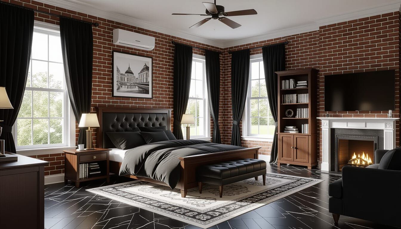 Luxurious Victorian Bedroom with Maple Furniture