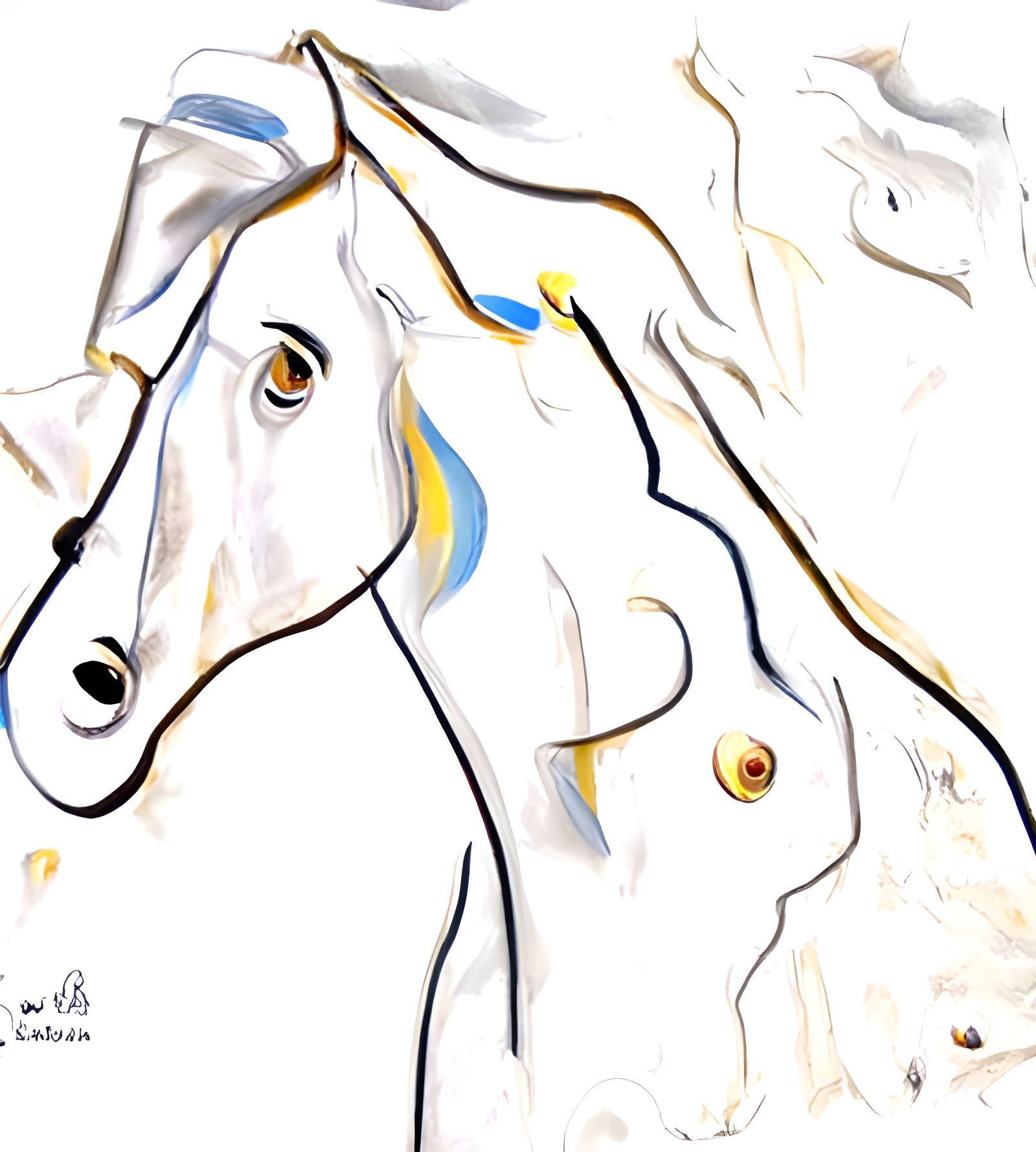 Sad horse by Andrea.