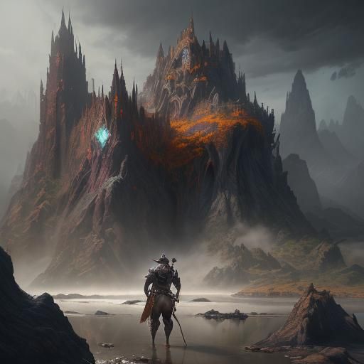 Fantastical Matte Painting with Deep Color