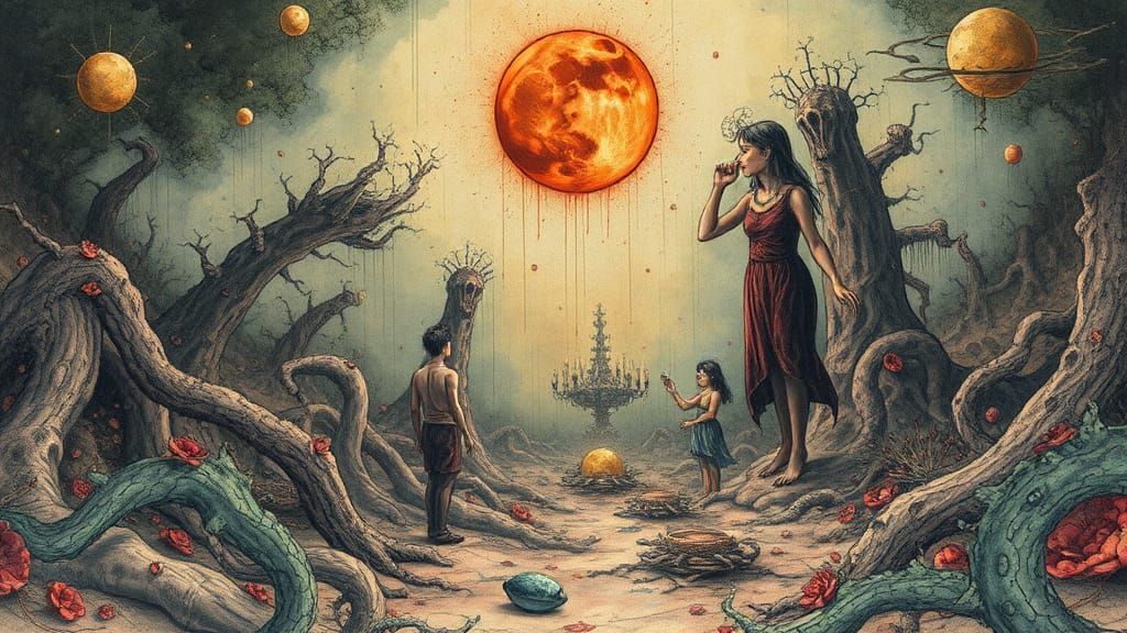 Surreal Dreamscape: A Search for Emptiness in Alcohol Ink