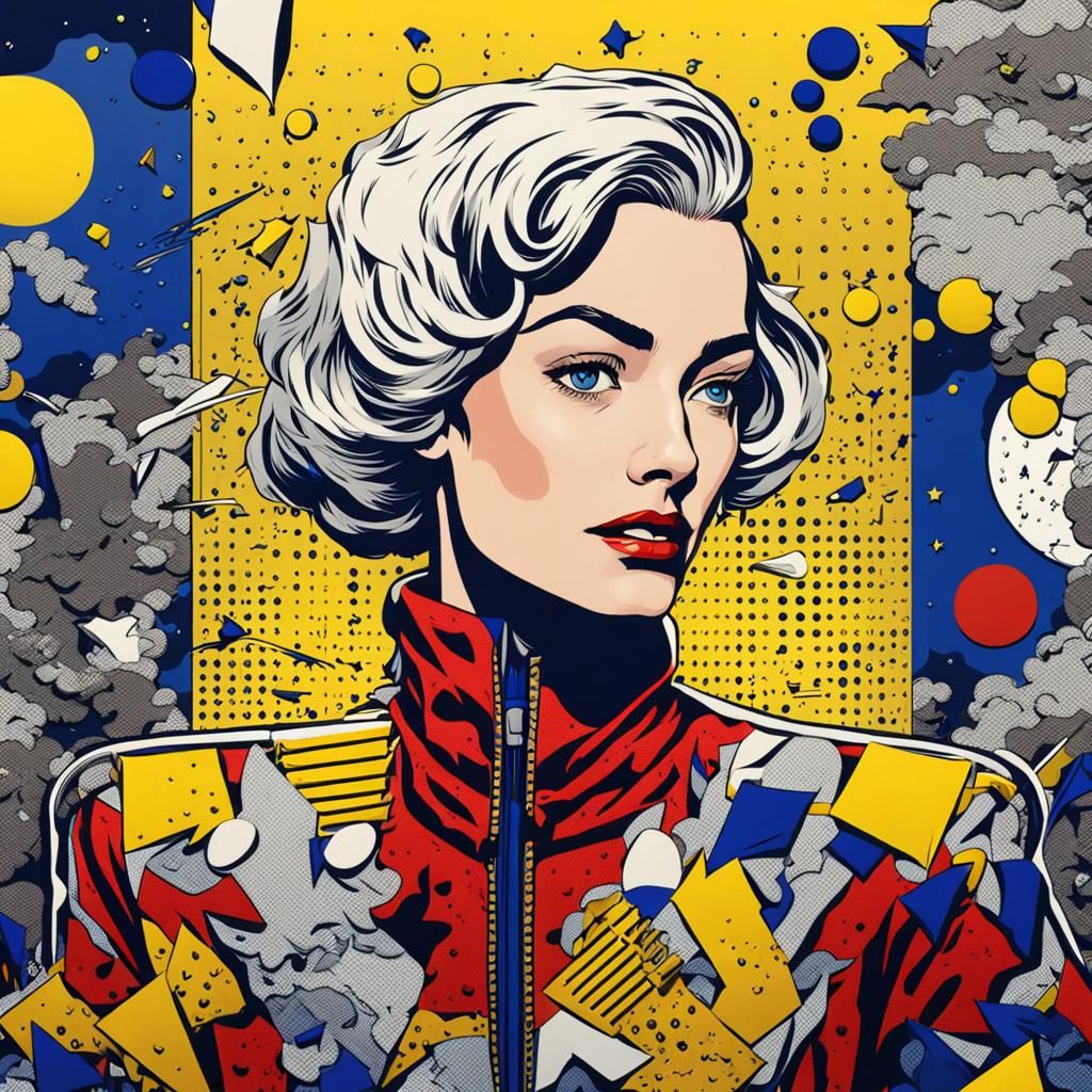 Roy Lichtenstein Style Pop Art Portrait