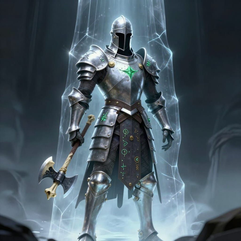 Cosmic Viking Entity in Pale Iron Armor