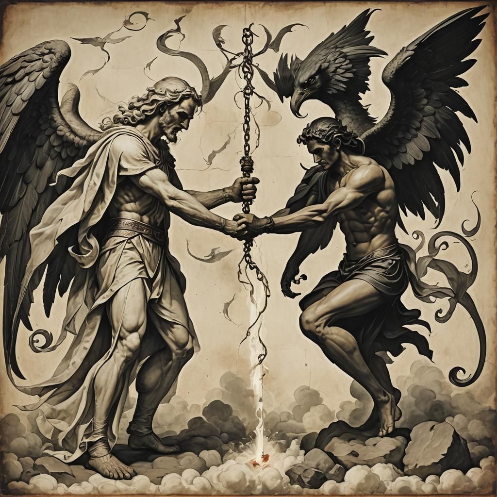 Good Versus Evil: An AI Generated Concept