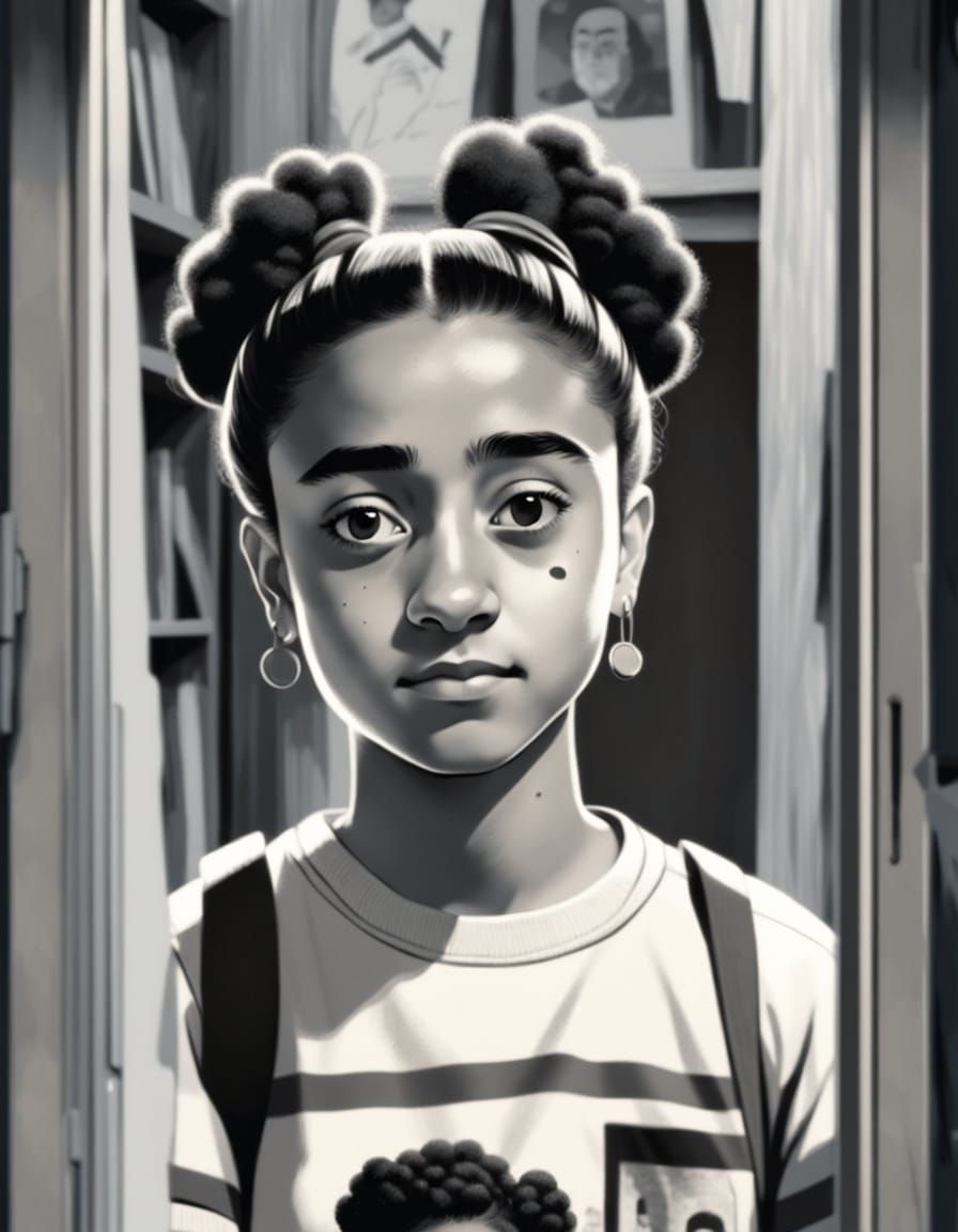 Studio Ghibli: Woman in House Surrounded by Rocks