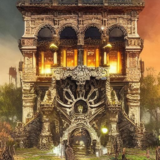 Eiffel Tower Sunset: Vibrant Oil Painting