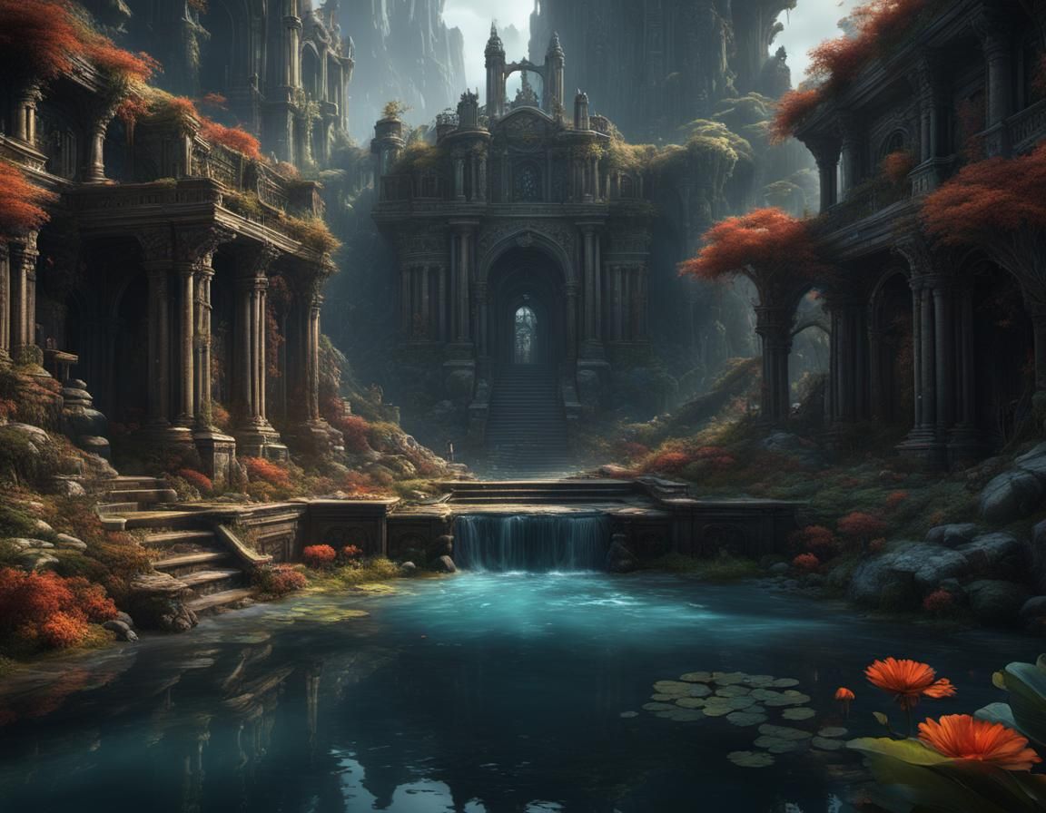 Fantastical Matte Painting with Deep Color and Detail