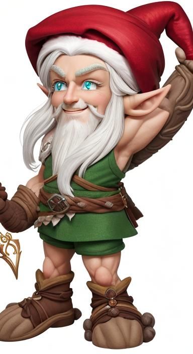 Old grizzled muscular Keebler elf is ready to bake cookies