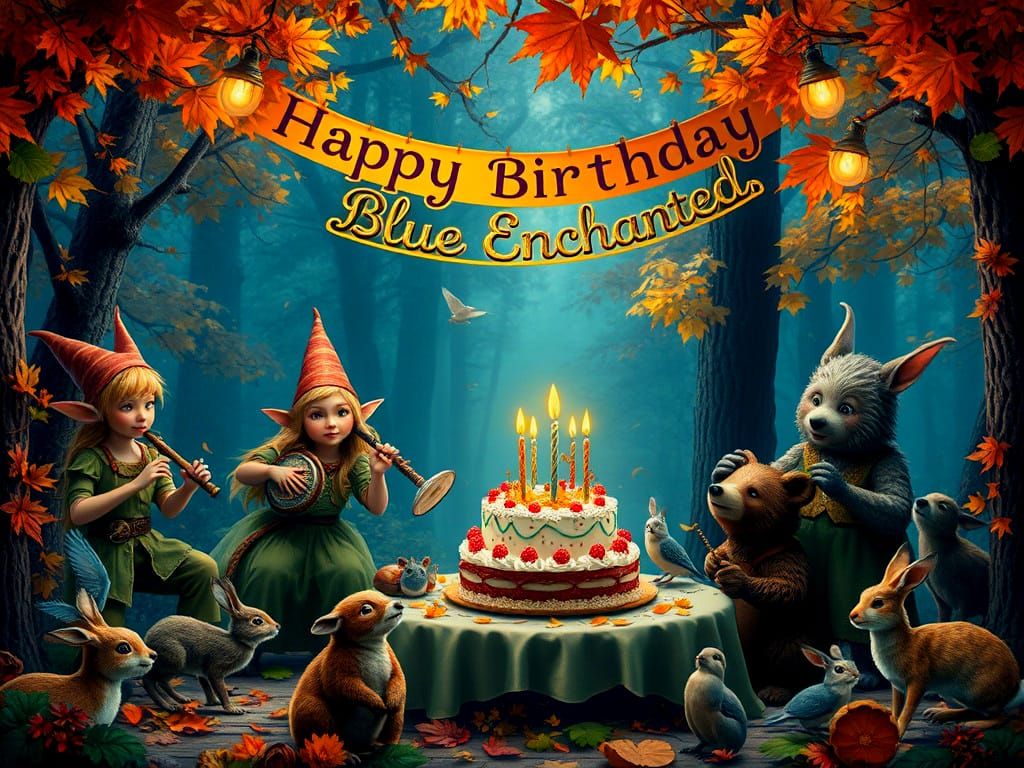 Enchanted Forest Birthday Party: Elves and Animals Celebrate