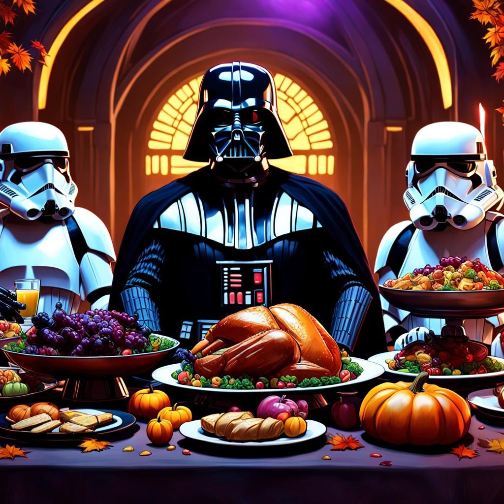 Star Wars Thanksgiving Feast: Dark Fantasy Concept Art