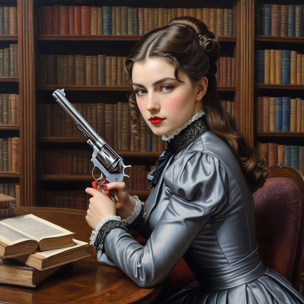 A Mysterious Portrait in Encaustic Style