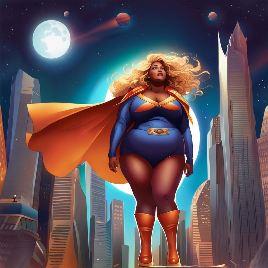 Plus Size Supergoddess on Martian Avenue