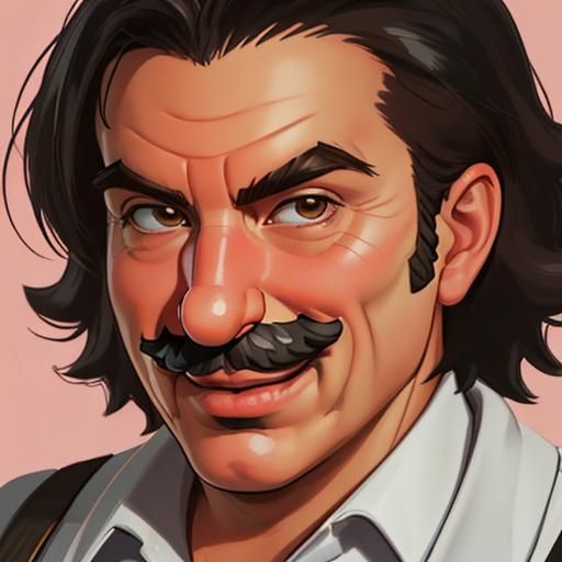 Realistic Mario Portrait