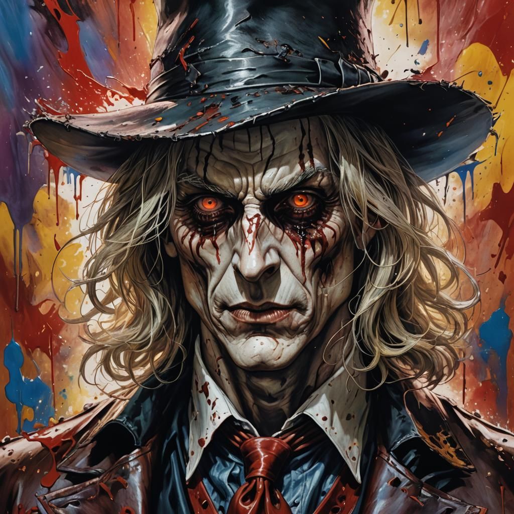 Hyperrealistic Alucard as Freddy Krueger Portrait