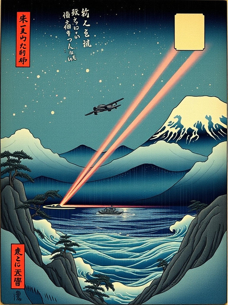 Ukiyo-e: Tears in Rain at the Tannhauser Gate