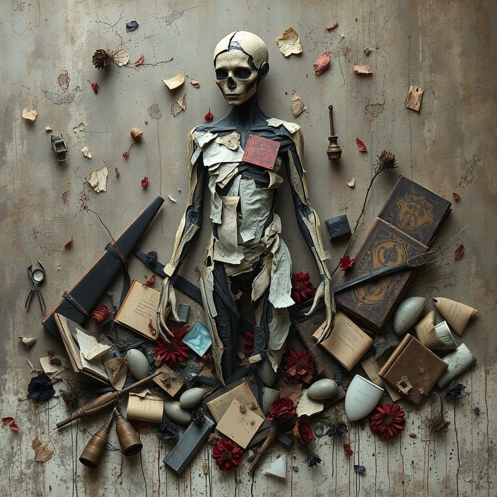 Decaying Existence in Grunge-Inspired Landscape